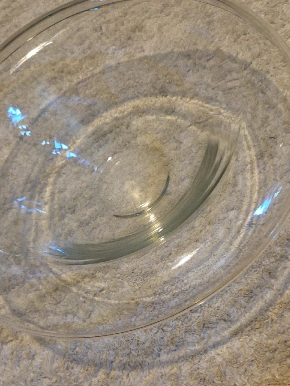 Clear Glass Serving Bowl